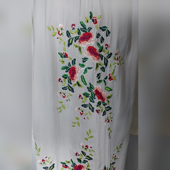 PHILOSOPHY EMBROIDERED SHIRT DUSTER/DRESS L - Picture 4 of 9